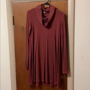 Cowl neck dress